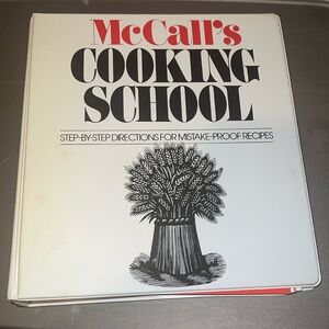 McCall’s Cooking School Binder. Mistake proof recipes dates 1986. Vintage recipe